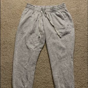 Grey sweatpants